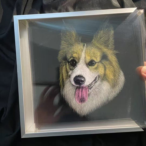 Custom 3D Pet Shadow Portrait